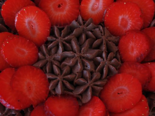 Tarta de fresa y chocolate de Singlutenería